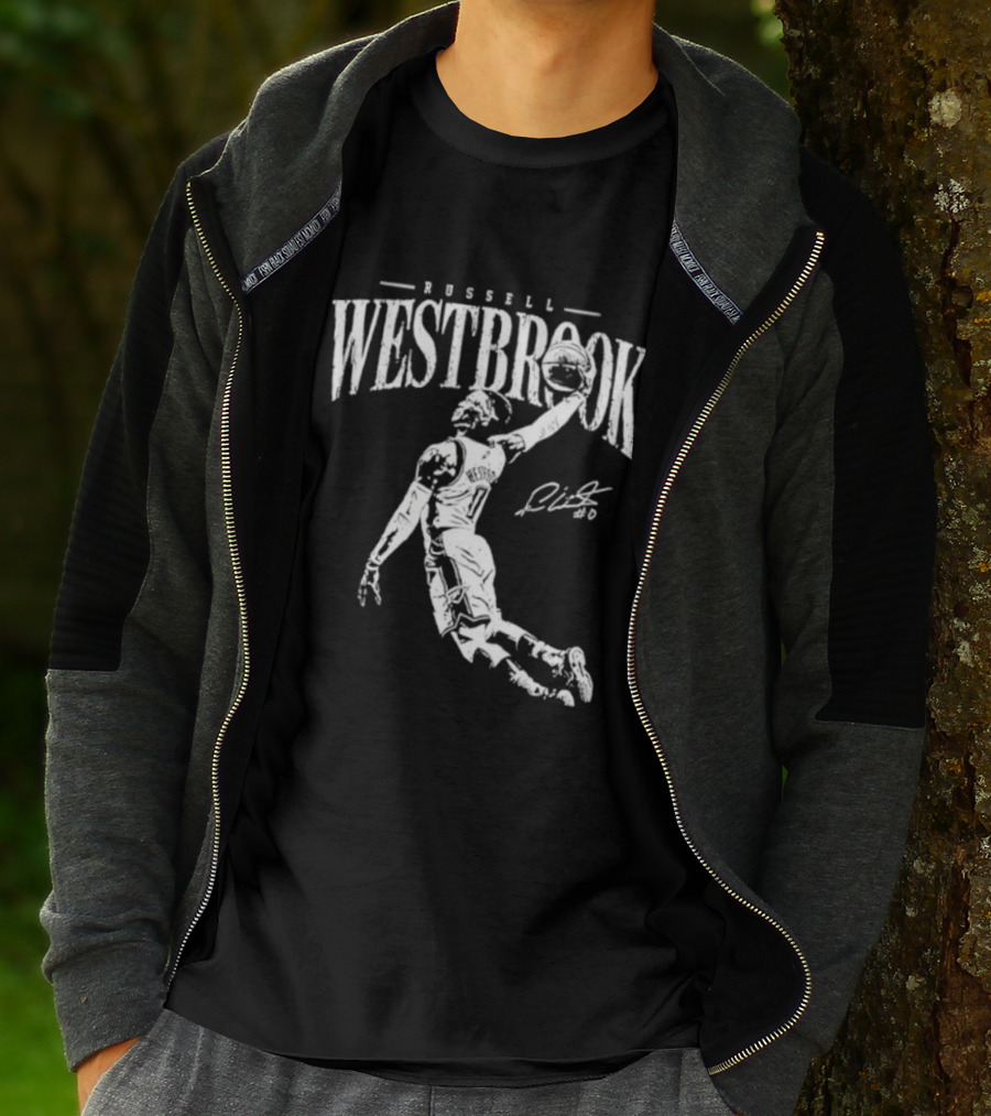 Russell Westbrook Oklahoma City Thunder Dunk Signature Basketball T-Shirt