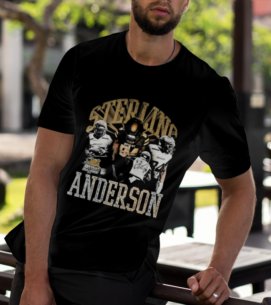 Sterling Anderson Bryant University Bulldogs Football Players T-Shirt