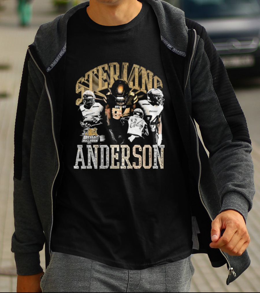 Sterling Anderson Bryant University Bulldogs Football Players T-Shirt