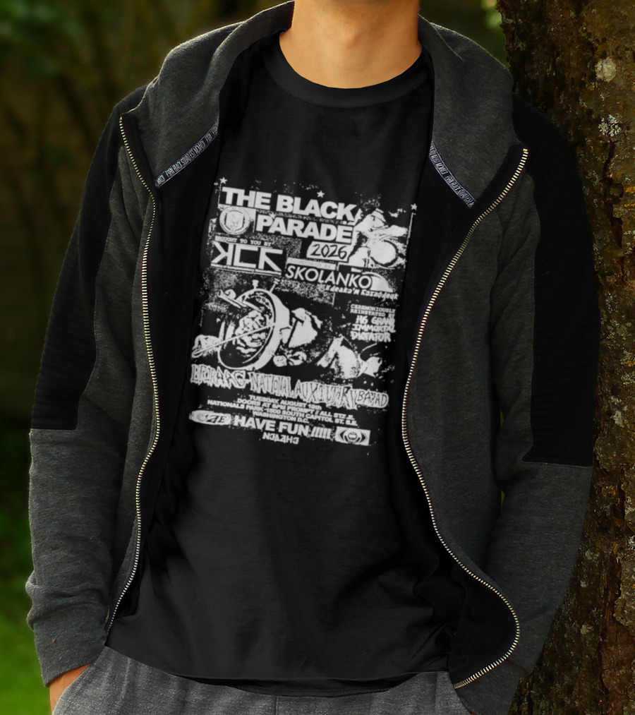The Black Parade 2026 Briraag National Auxiliary Bayad Presented By Skolanko T-Shirt