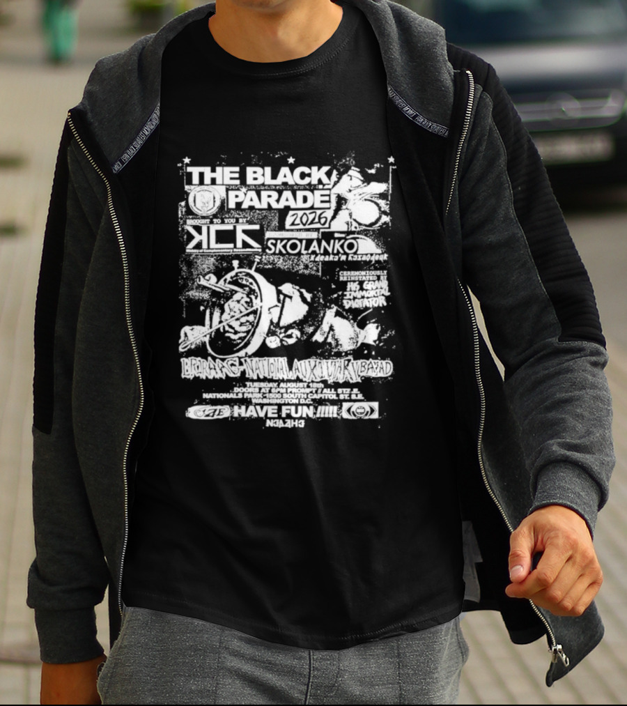 The Black Parade 2026 Briraag National Auxiliary Bayad Presented By Skolanko T-Shirt