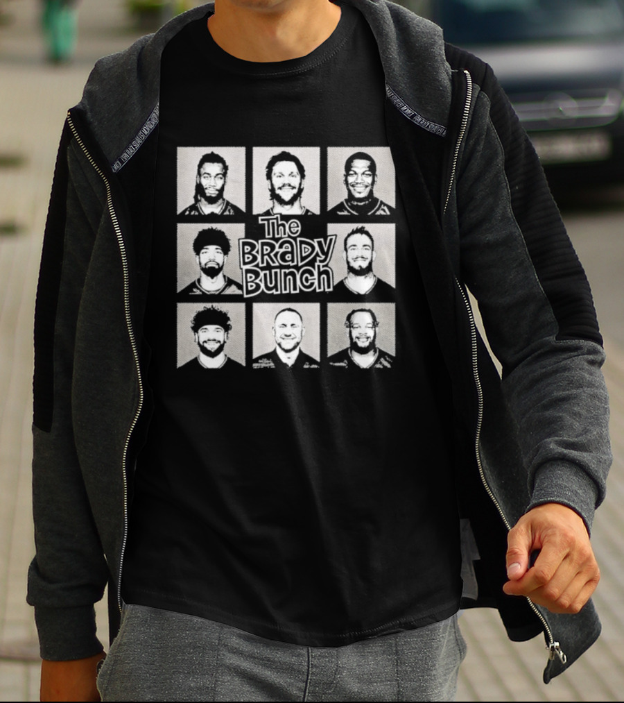 Tampa Bay Buccaneers Brady Bunch Football Team Squares T-Shirt