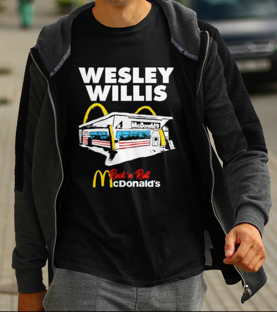 Wesley Willis Rock 'n' Roll McDonald's Vintage Fast Food T-Shirt