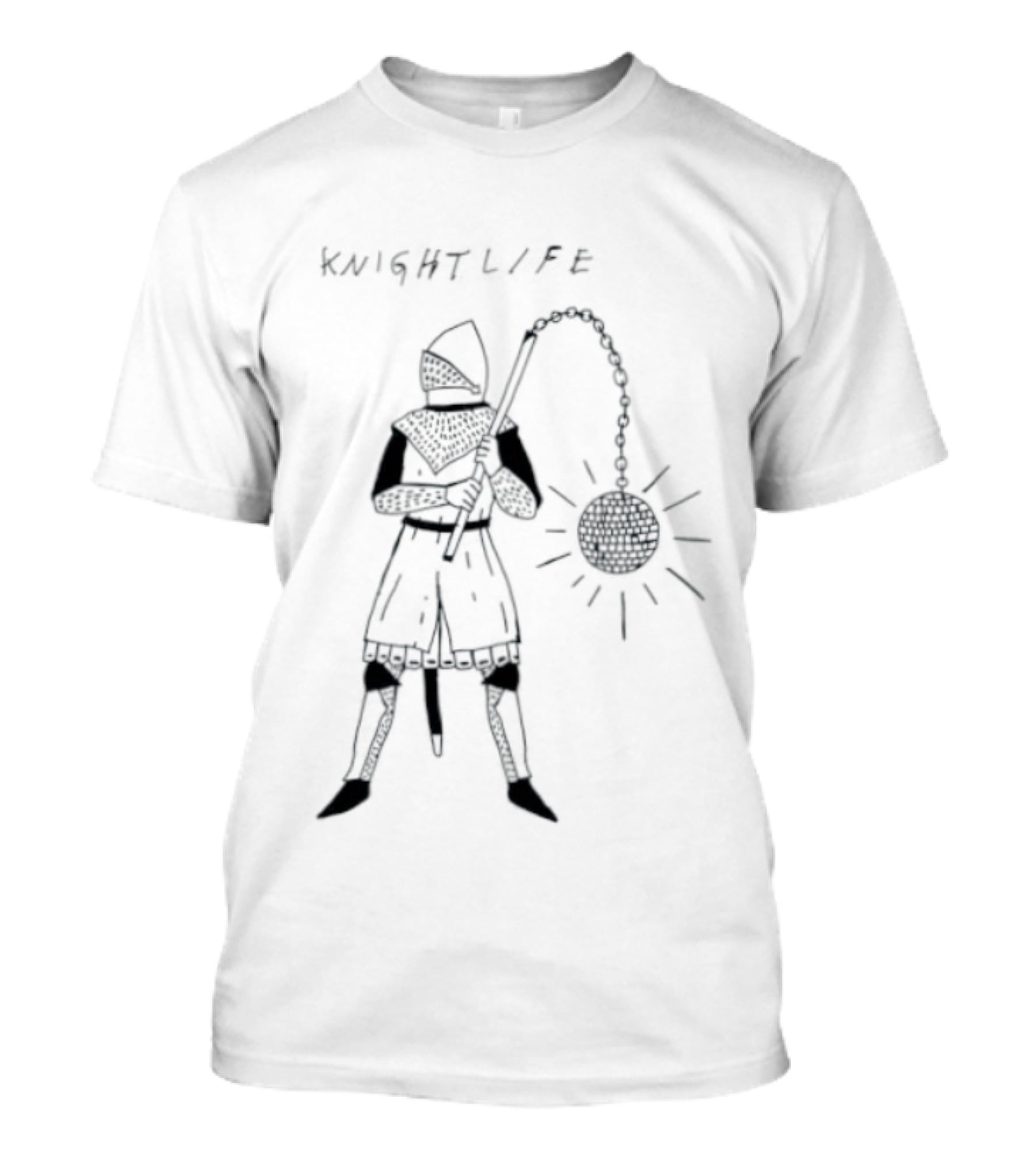 Knight Life Disco Ball Mace Medieval T-Shirt
