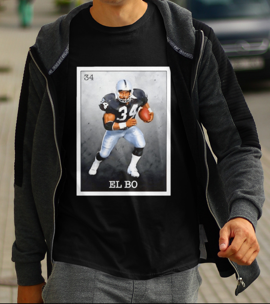 Las Vegas Raiders Football 34 EL BO Jackson T-Shirt