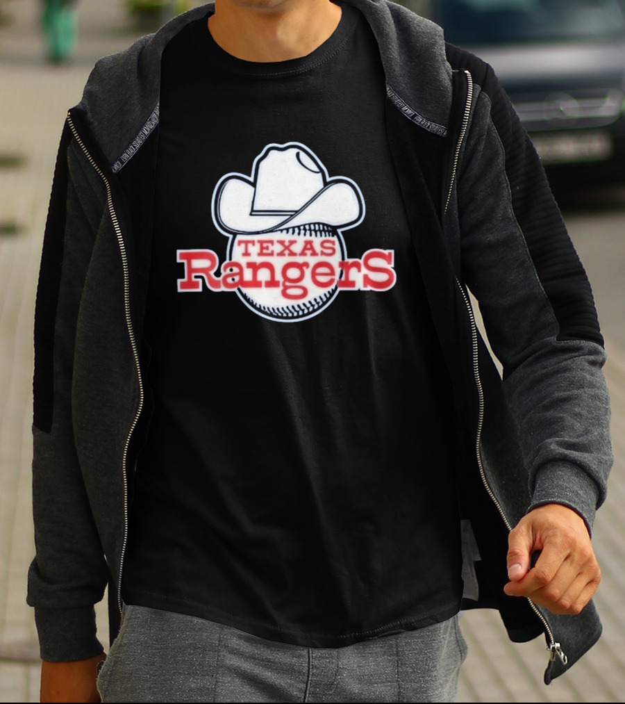 Texas Rangers 2026 Windbreaker Cowboy Hat Baseball T-Shirt