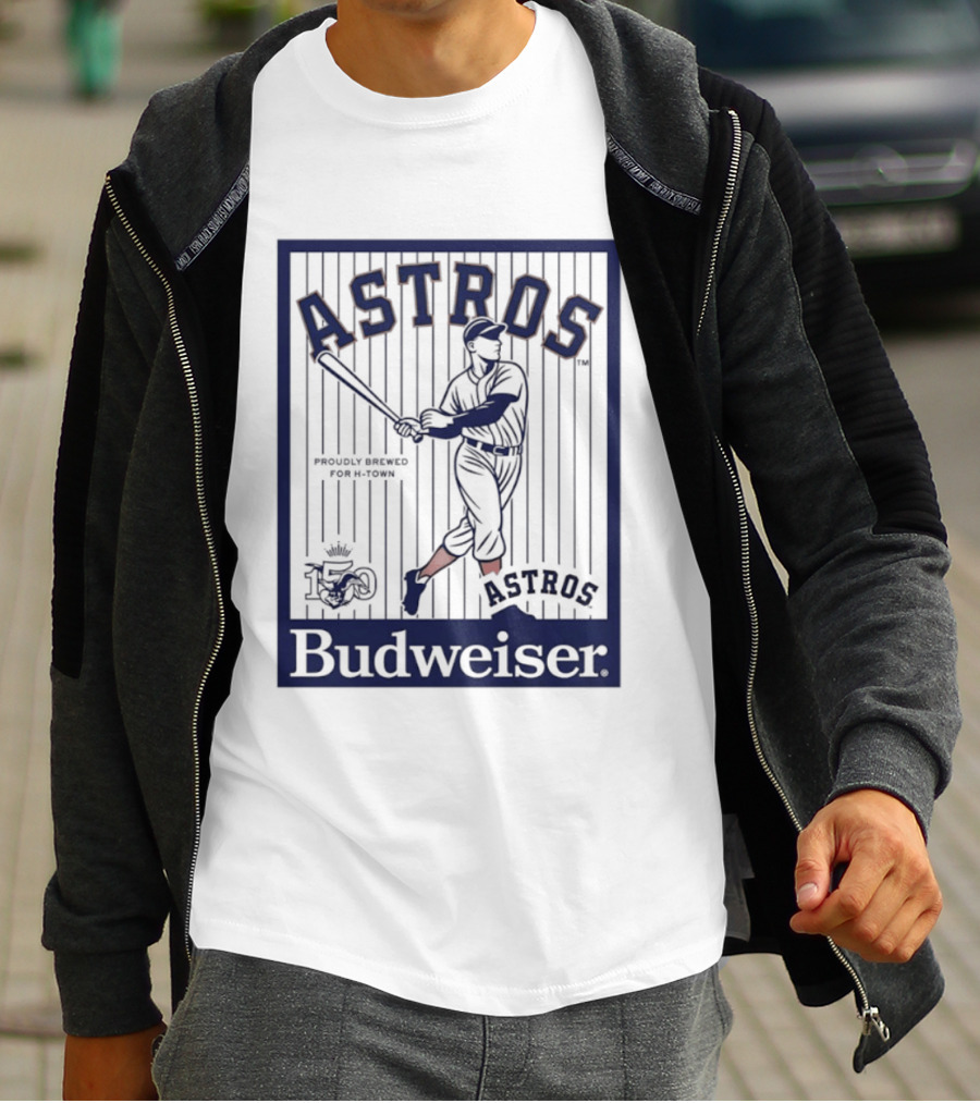 Budweiser Celebrating 150 Years Houston Astros Baseball T-Shirt