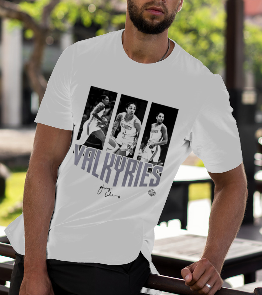 Valkyries Gabby Williams Signature WNBA Player Collage T-Shirt