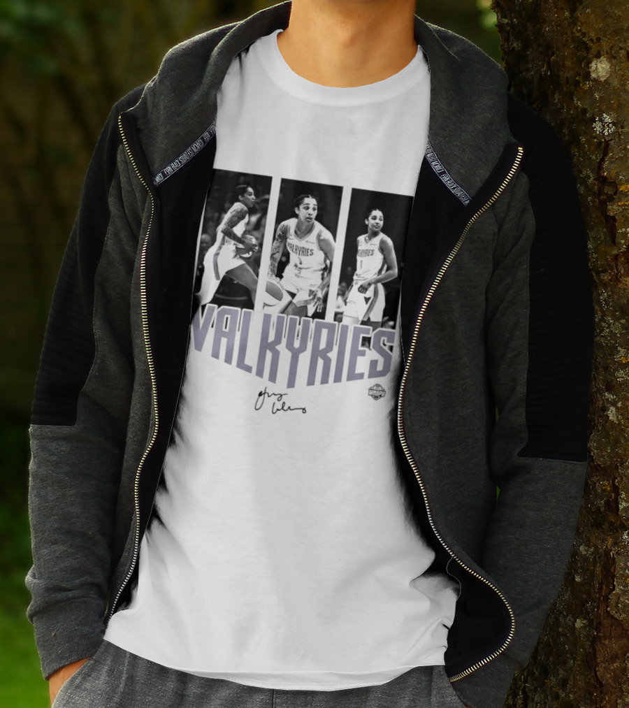 Valkyries Gabby Williams Signature WNBA Player Collage T-Shirt