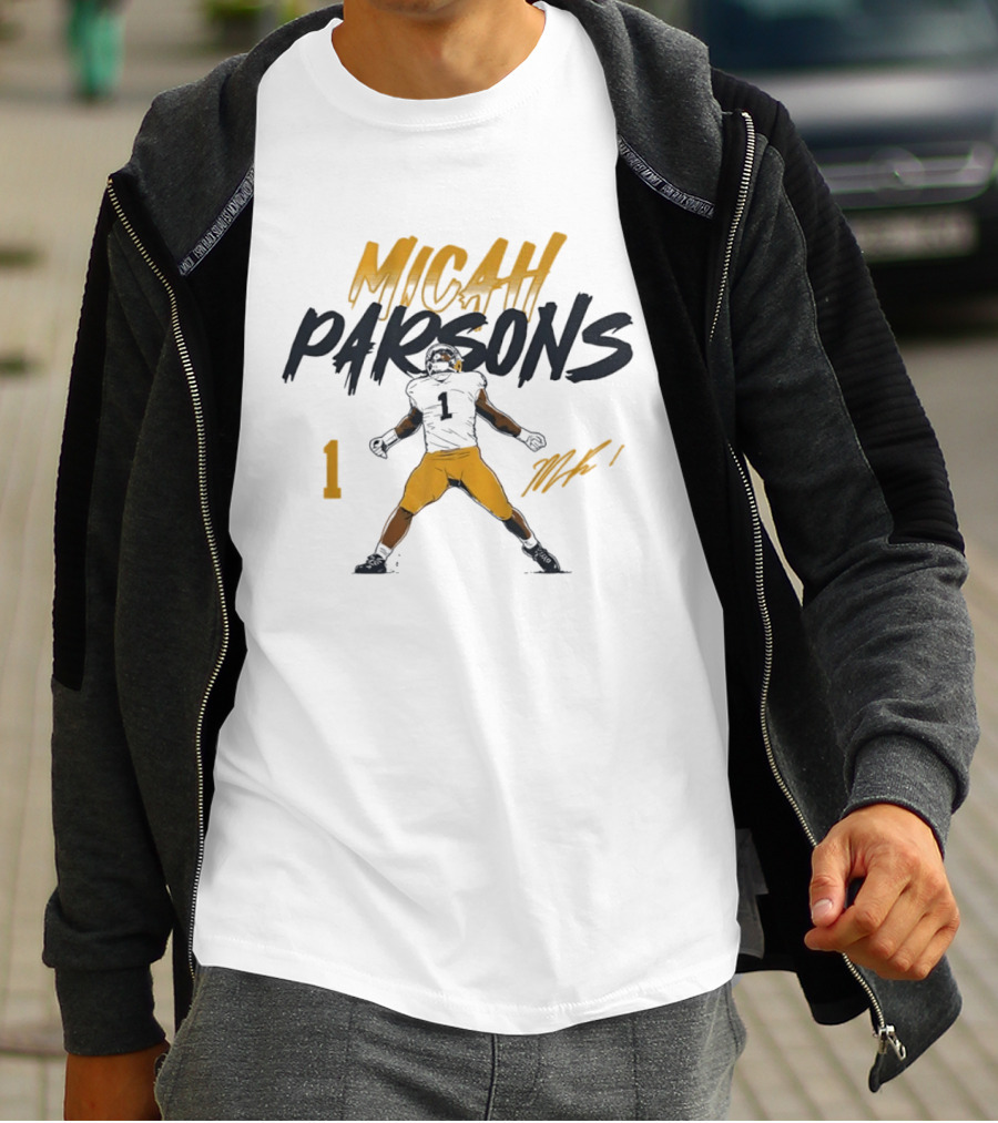 Micah Parsons 1 The Green Bay Packers Pose 2026 T-Shirt