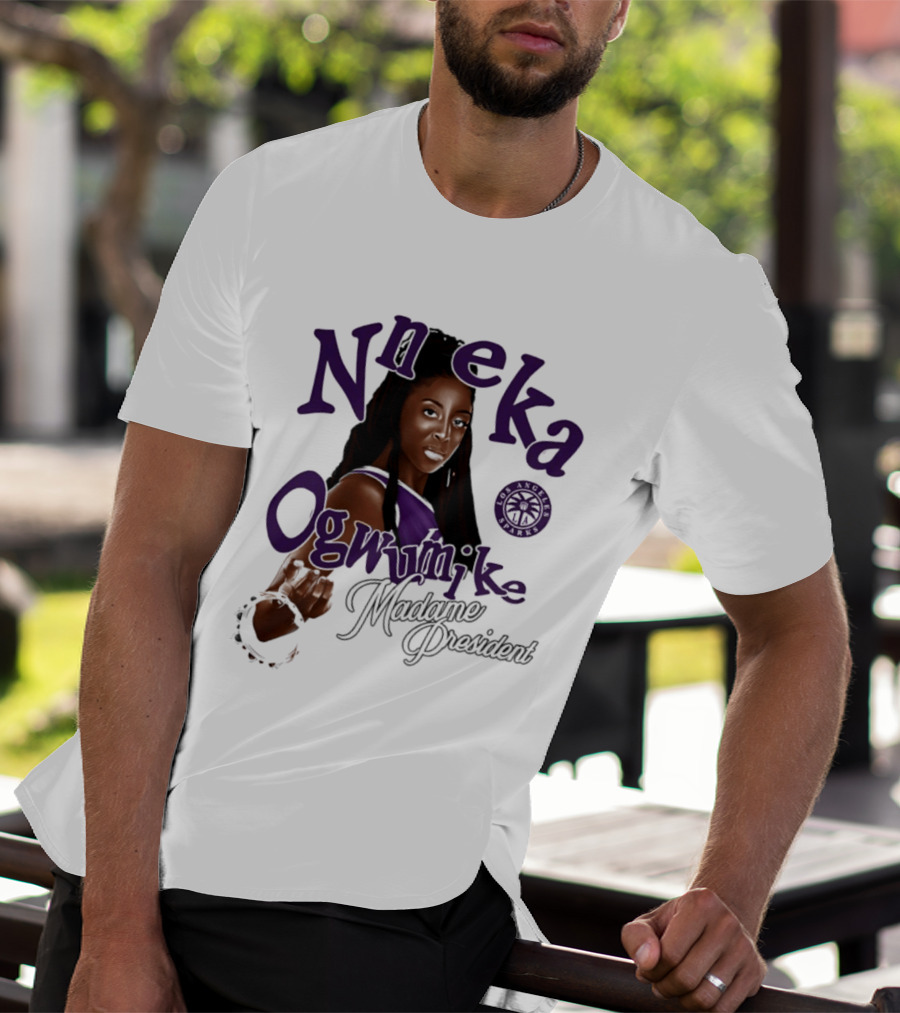 Nneka Ogwumike Madame President Los Angeles Sparks T-Shirt