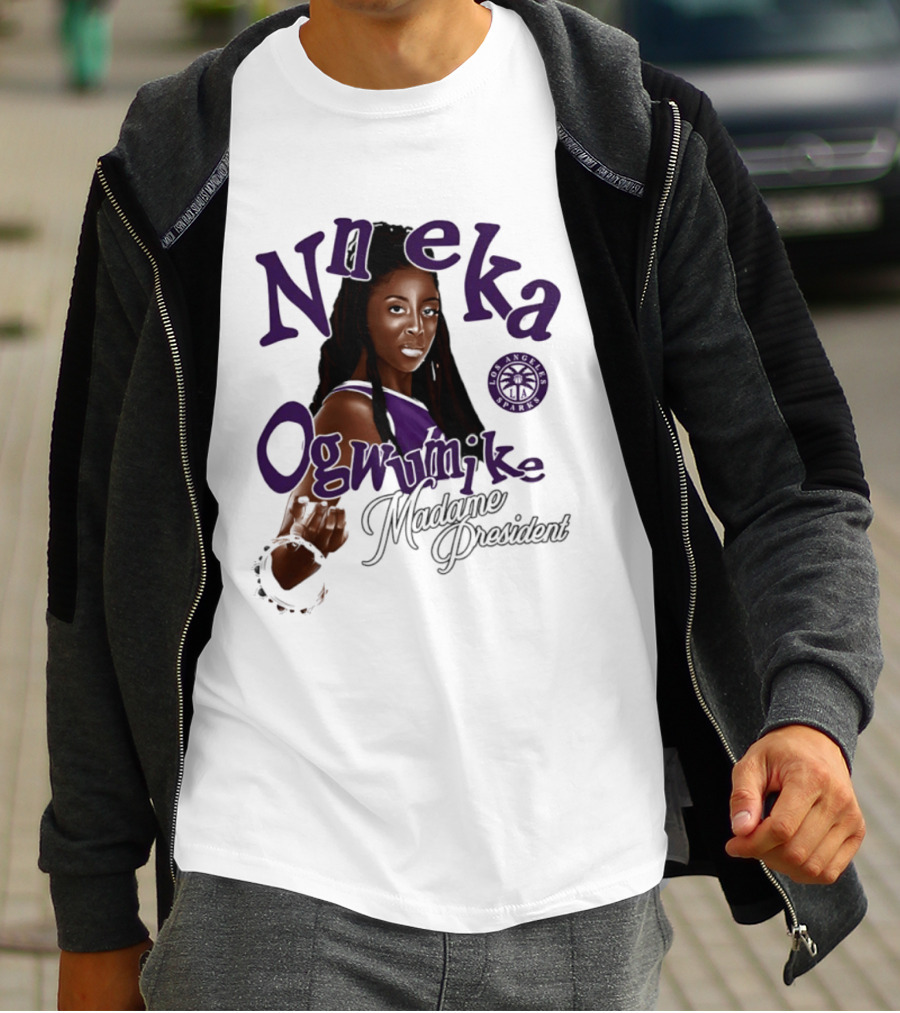 Nneka Ogwumike Madame President Los Angeles Sparks T-Shirt
