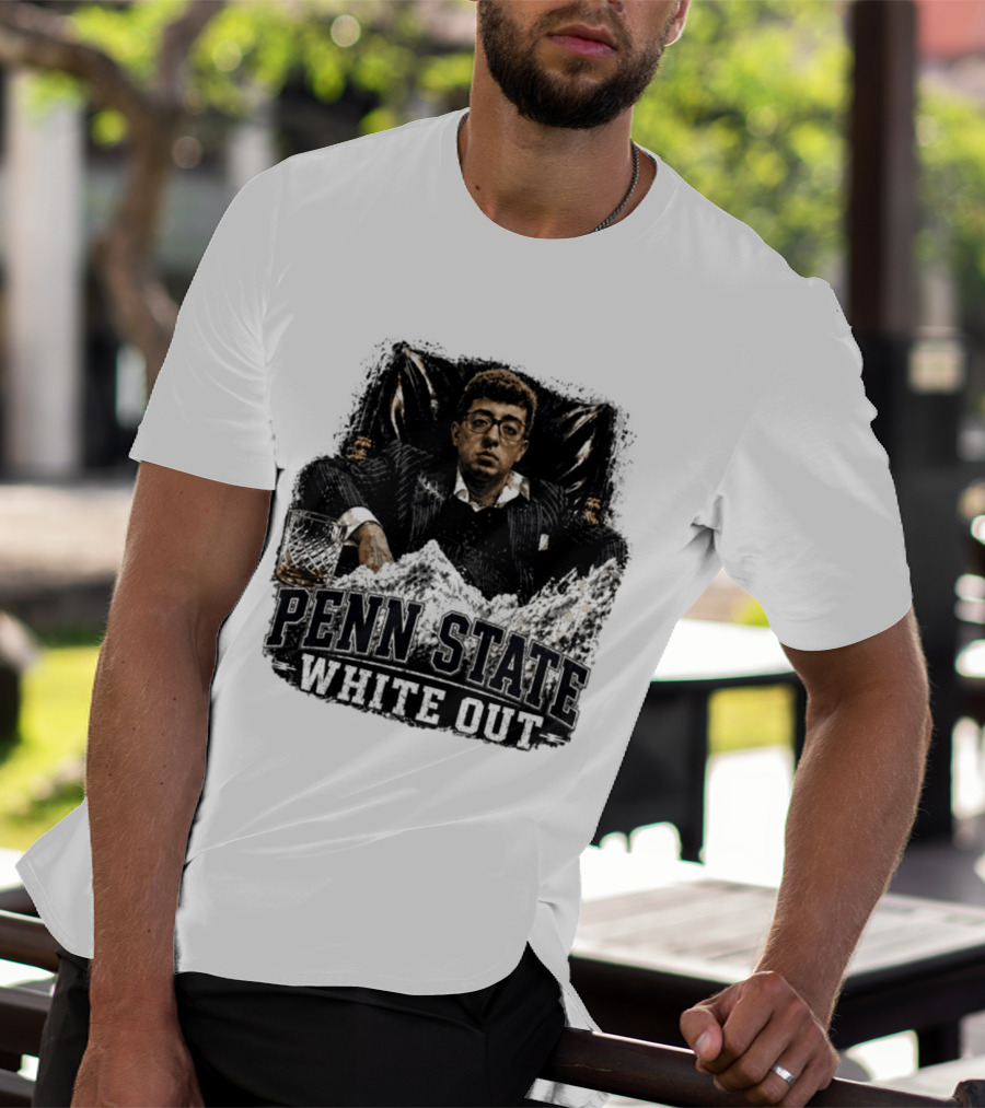 Penn State White Out Pablo Pledge Escobar Mountain Scene T-Shirt