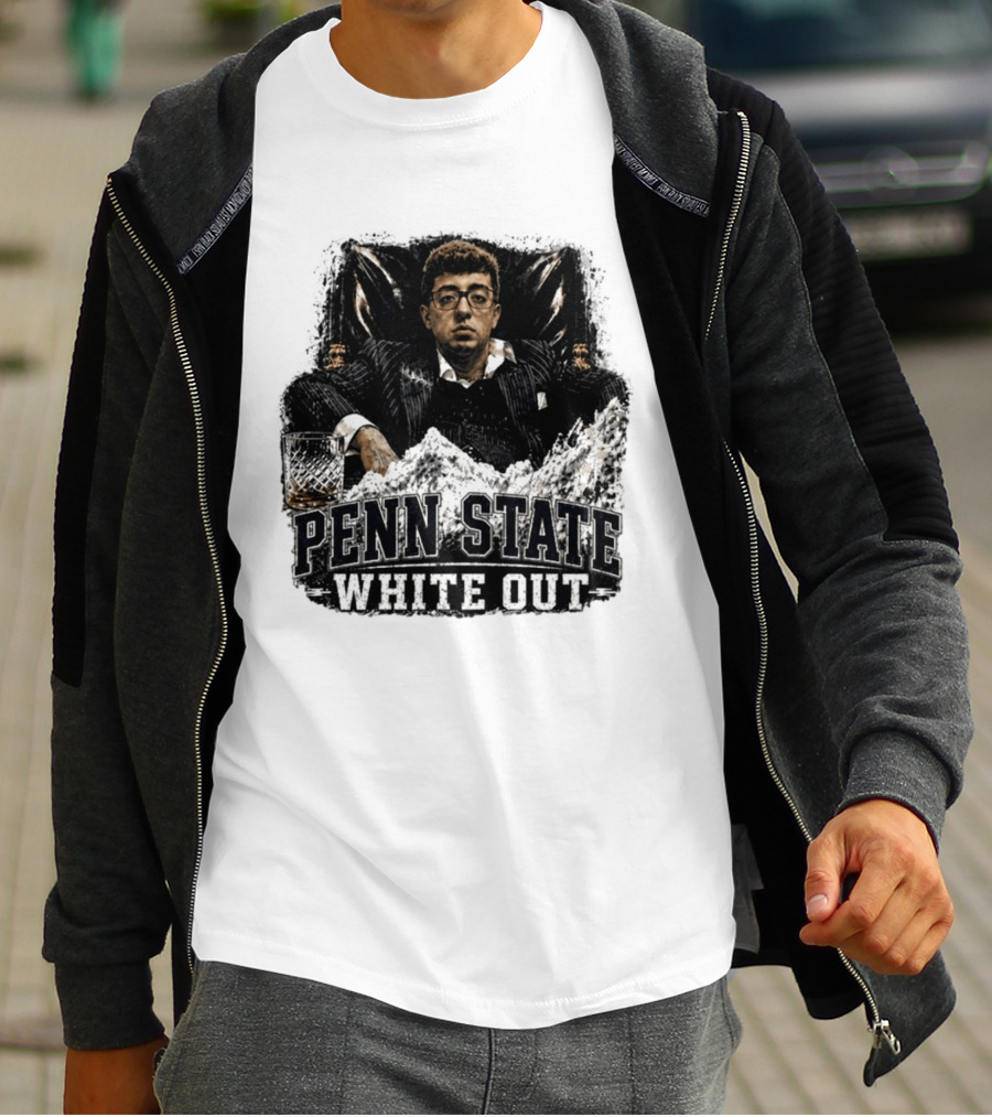 Penn State White Out Pablo Pledge Escobar Mountain Scene T-Shirt
