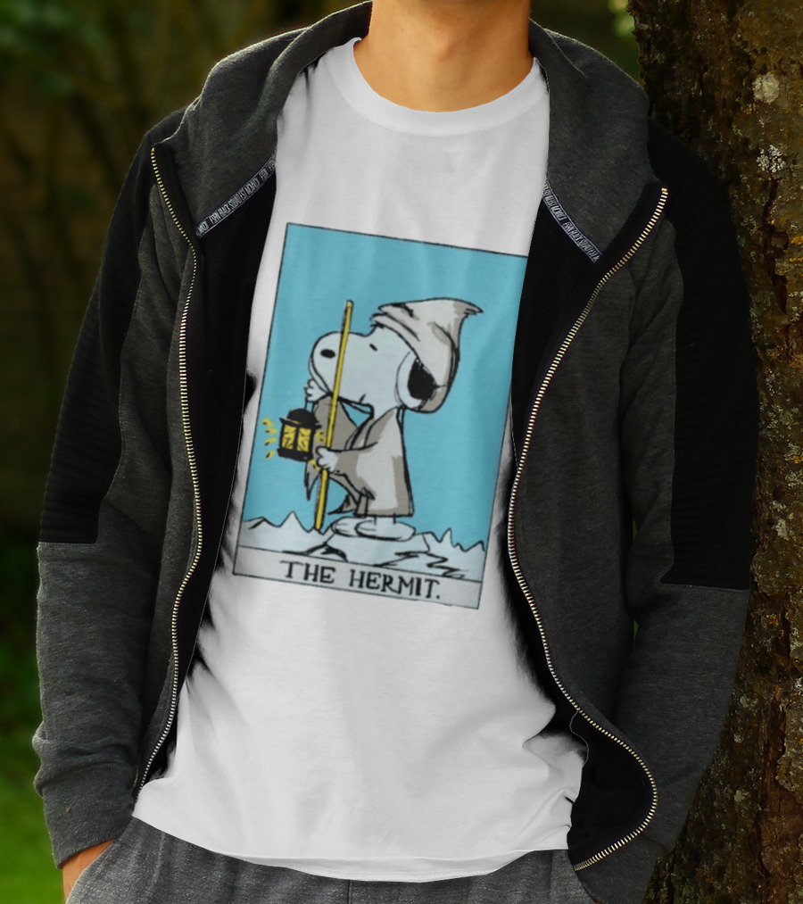 Snoopy The Hermit Tarot Peanuts Charlie Brown T-Shirt