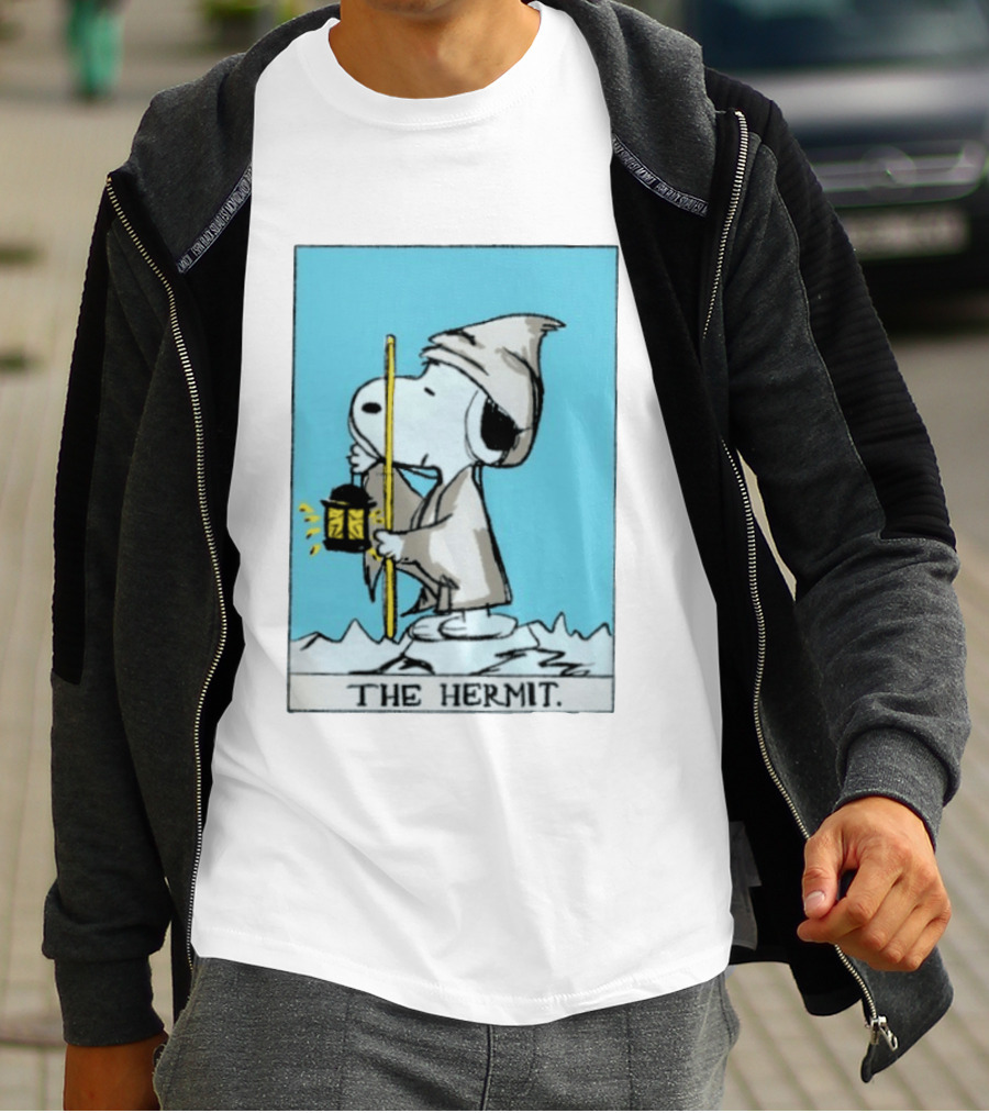Snoopy The Hermit Tarot Peanuts Charlie Brown T-Shirt