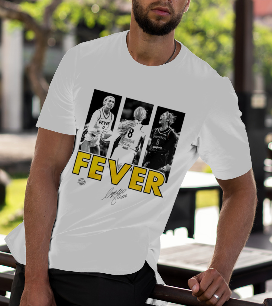 Sophie Cunningham Indiana Fever 8 Signature WNBA Player Collage T-Shirt