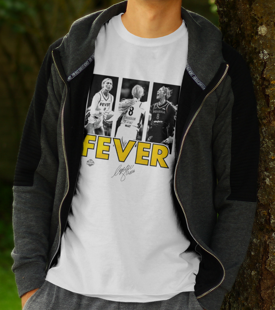 Sophie Cunningham Indiana Fever 8 Signature WNBA Player Collage T-Shirt
