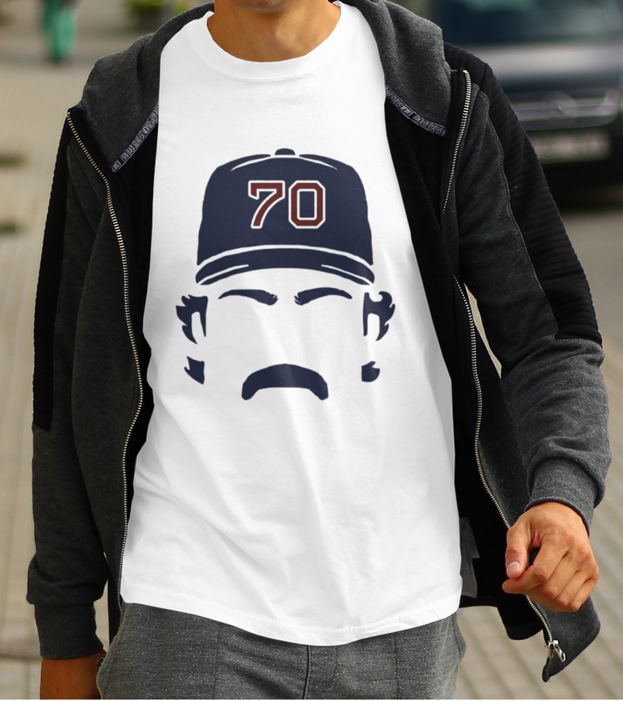 Tolle Time Stache Payton Tolle 70 Boston Red Sox Cap Moustache T-Shirt
