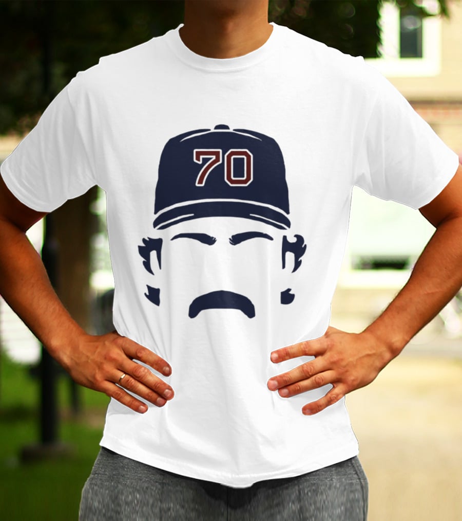 Tolle Time Stache Payton Tolle 70 Boston Red Sox Cap Moustache T-Shirt