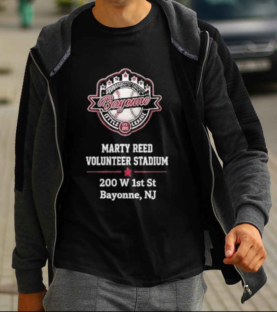 Bayonne Marty Reed Volunteer Stadium 200 W 1st St Bayonne NJ Baseball T-Shirt
