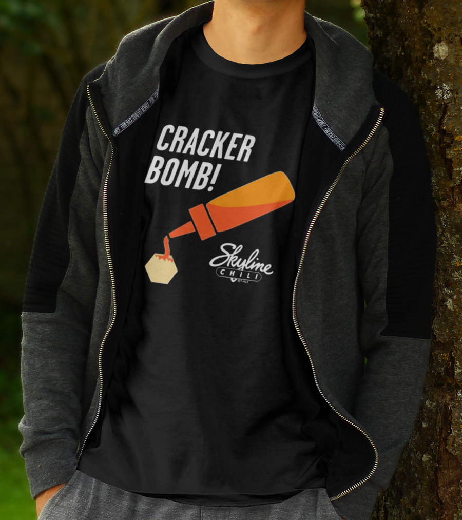Cracker Bomb Skyline Chili Hot Sauce Fun T-Shirt