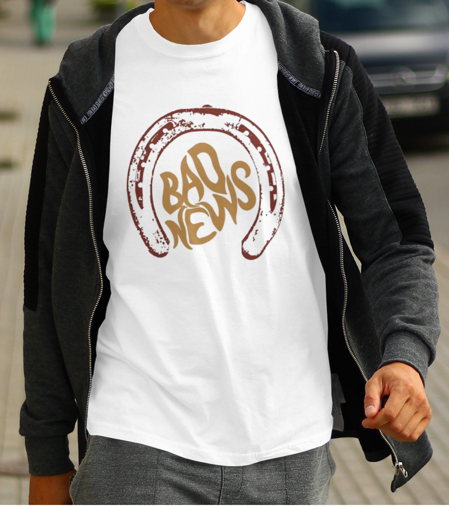 Bad News Music Controversy Horseshoe Pop Culture 2026 T-Shirt