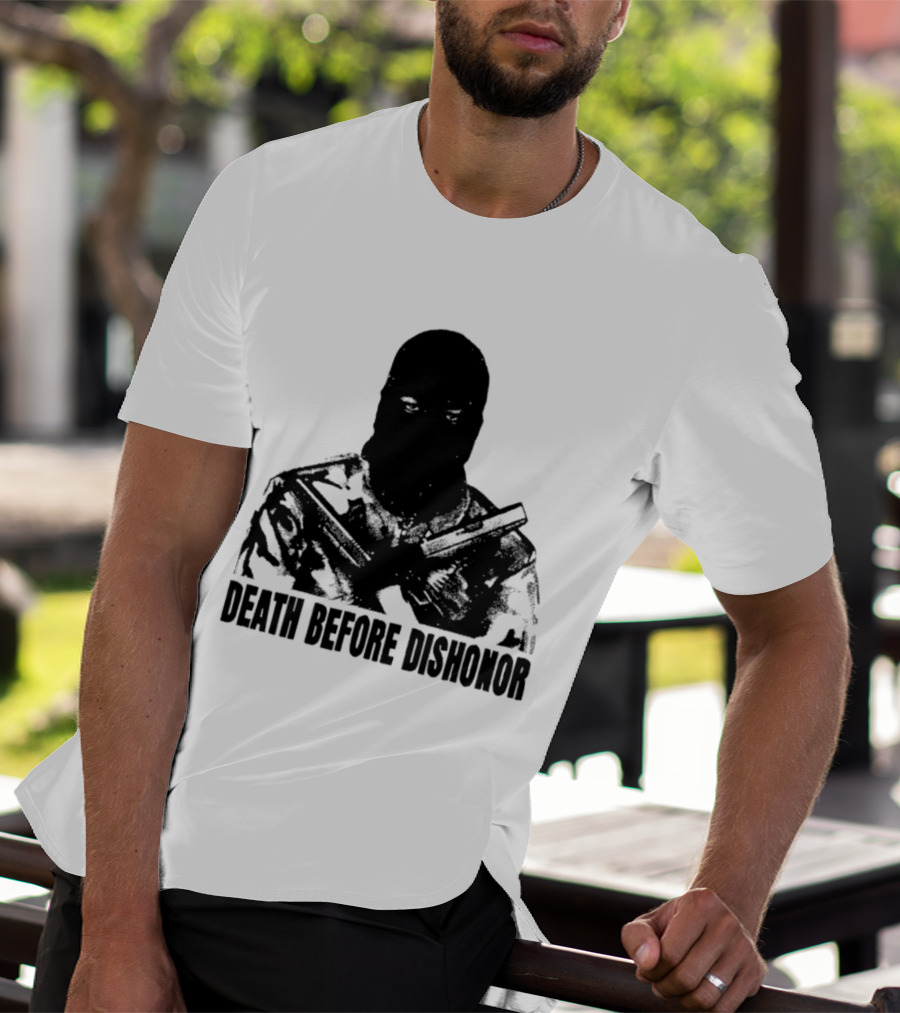 Death Before Dishonor Military Tactical Soldier T-Shirt