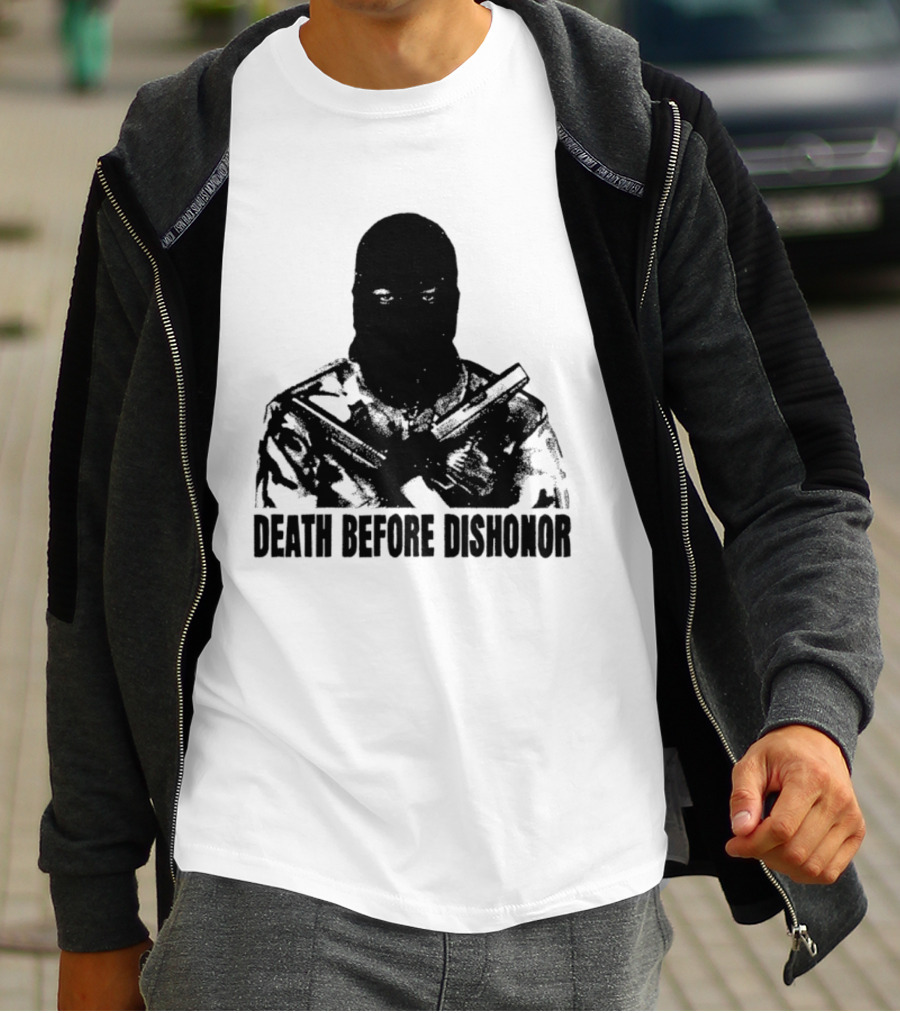 Death Before Dishonor Military Tactical Soldier T-Shirt