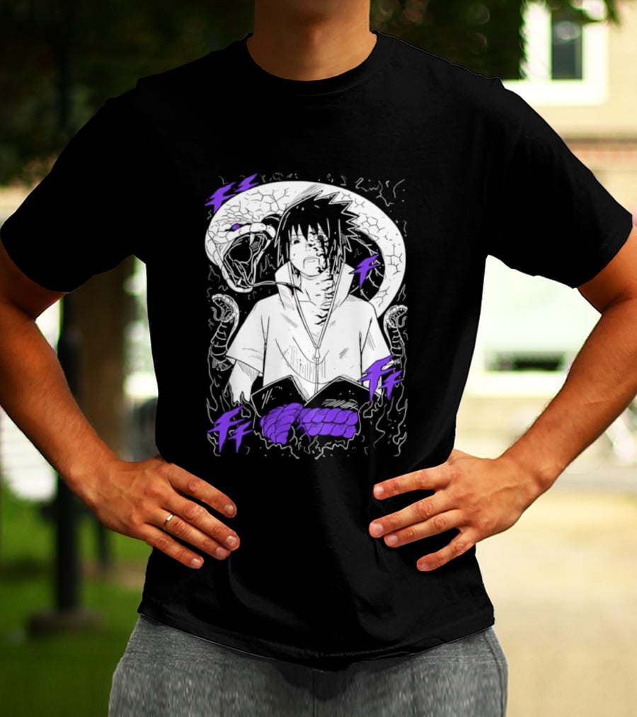 Sasuke Uchiha Orochimaru Snake Naruto Susanoo Mangekyo Sharingan T-Shirt