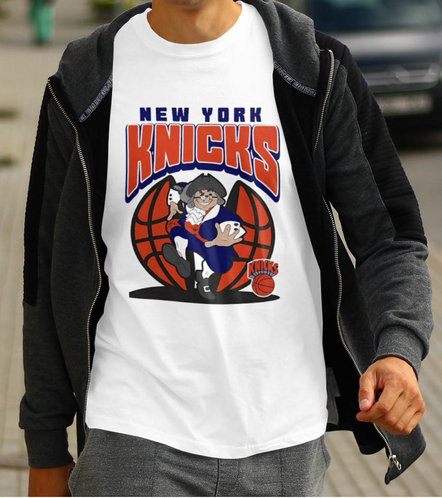 New York Knicks Father Knickerbocker Basketball Mania T-Shirt