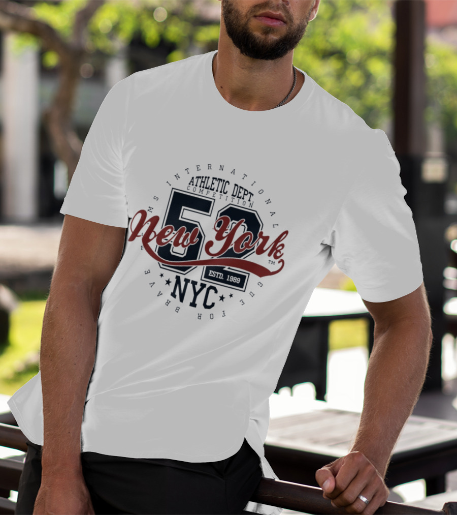 NY International Athletic Dept Competition 52 New York NYC Estd 1989 T-Shirt