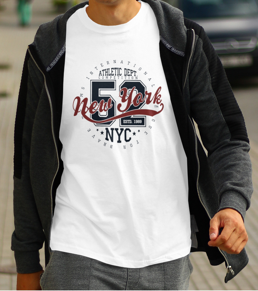 NY International Athletic Dept Competition 52 New York NYC Estd 1989 T-Shirt