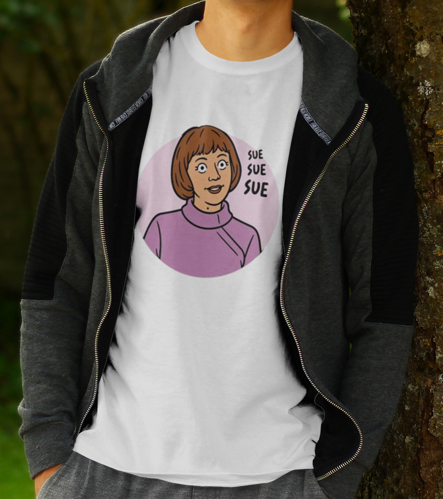 Ann Droid Linda Sue Sue Sue Iconic Catchphrase T-Shirt