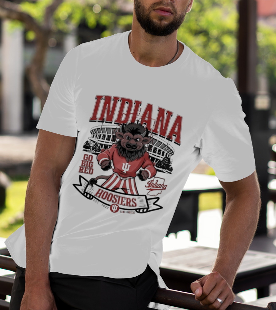 Indiana Hoosiers Go Big Red Lion IU Stadium Est 1820 T-Shirt