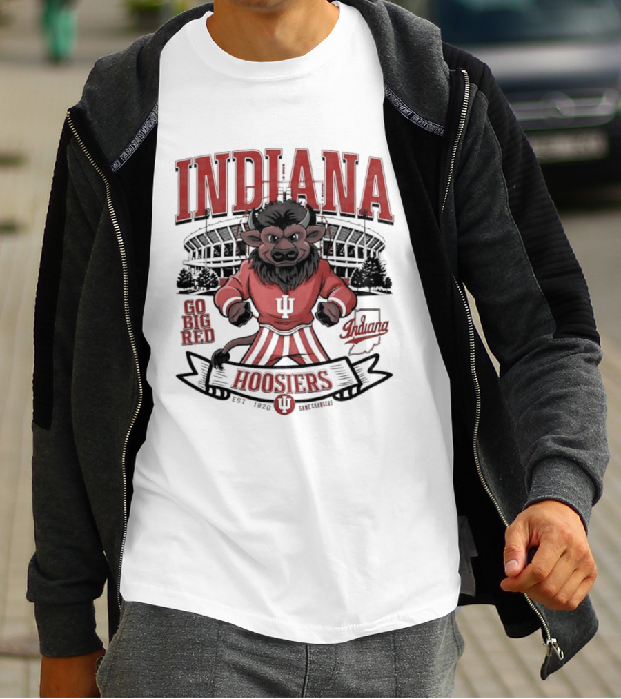 Indiana Hoosiers Go Big Red Lion IU Stadium Est 1820 T-Shirt