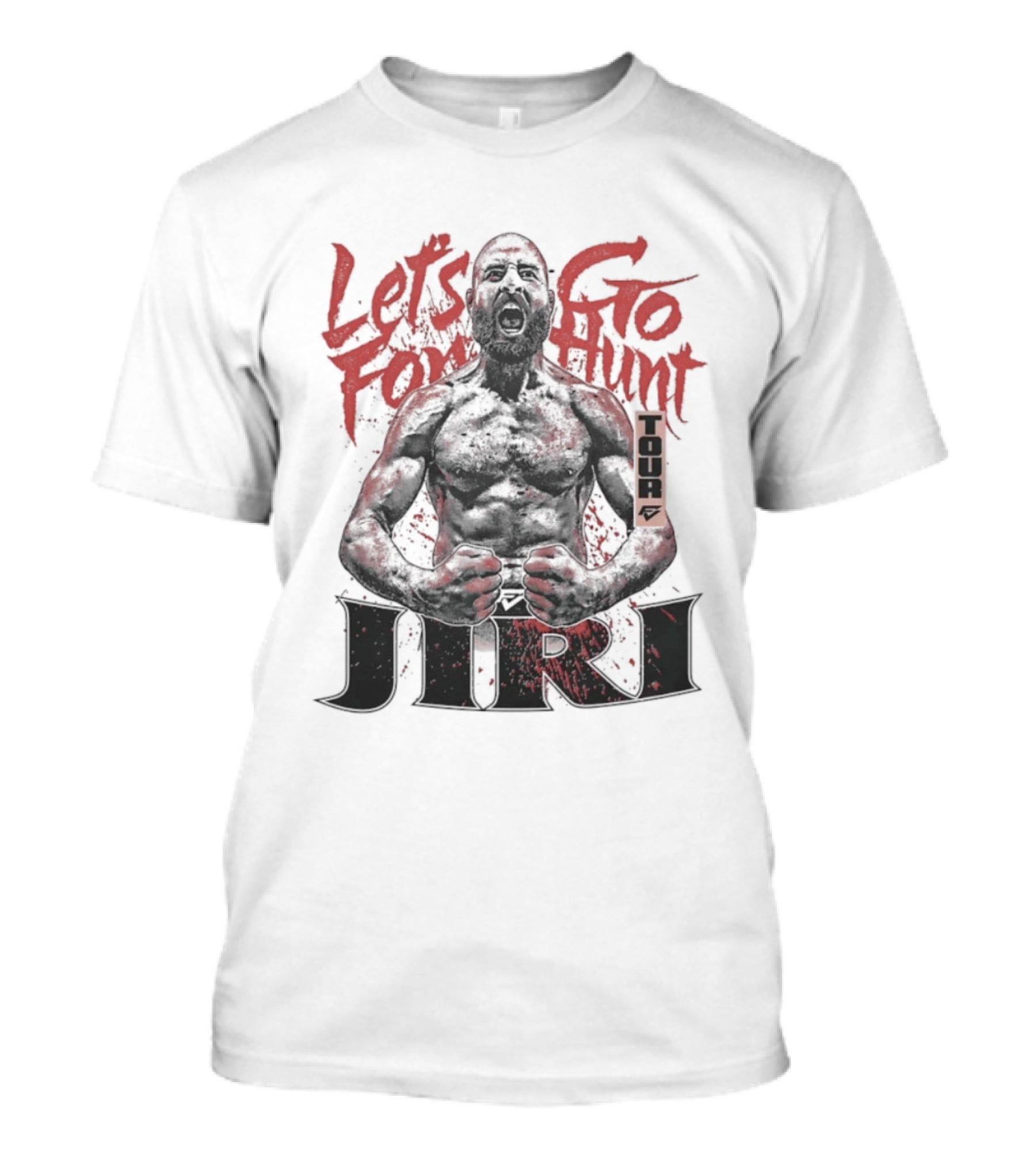 Let's Go For Hunt Jiri Prochazka Text Boxing T-Shirt