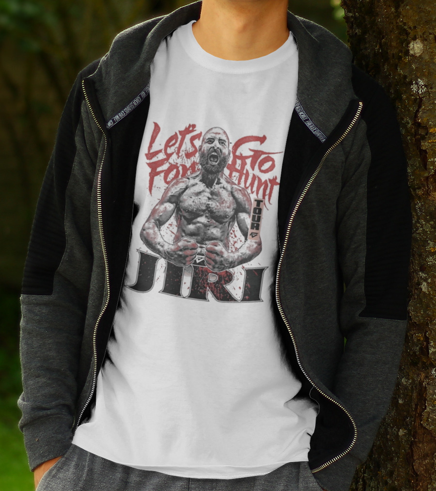 Let's Go For Hunt Jiri Prochazka Text Boxing T-Shirt