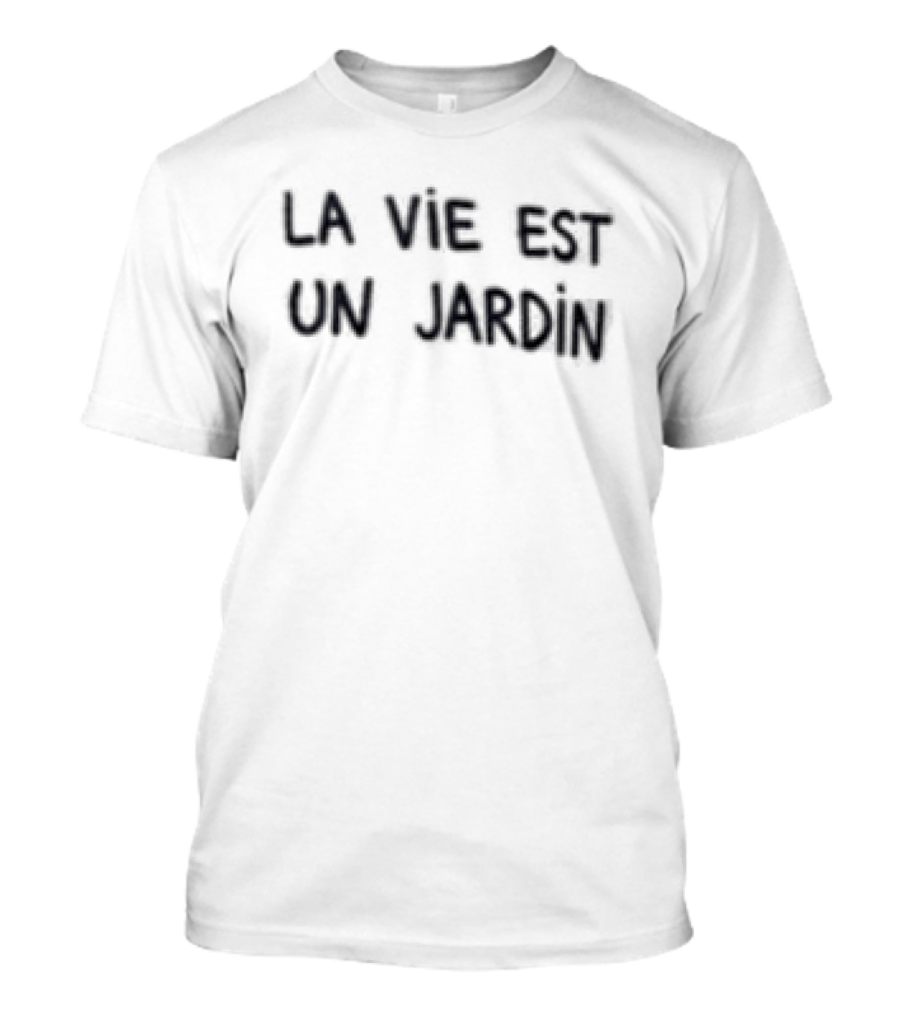 Justice Smith La Vie Est Un Jardin Bold French T-Shirt