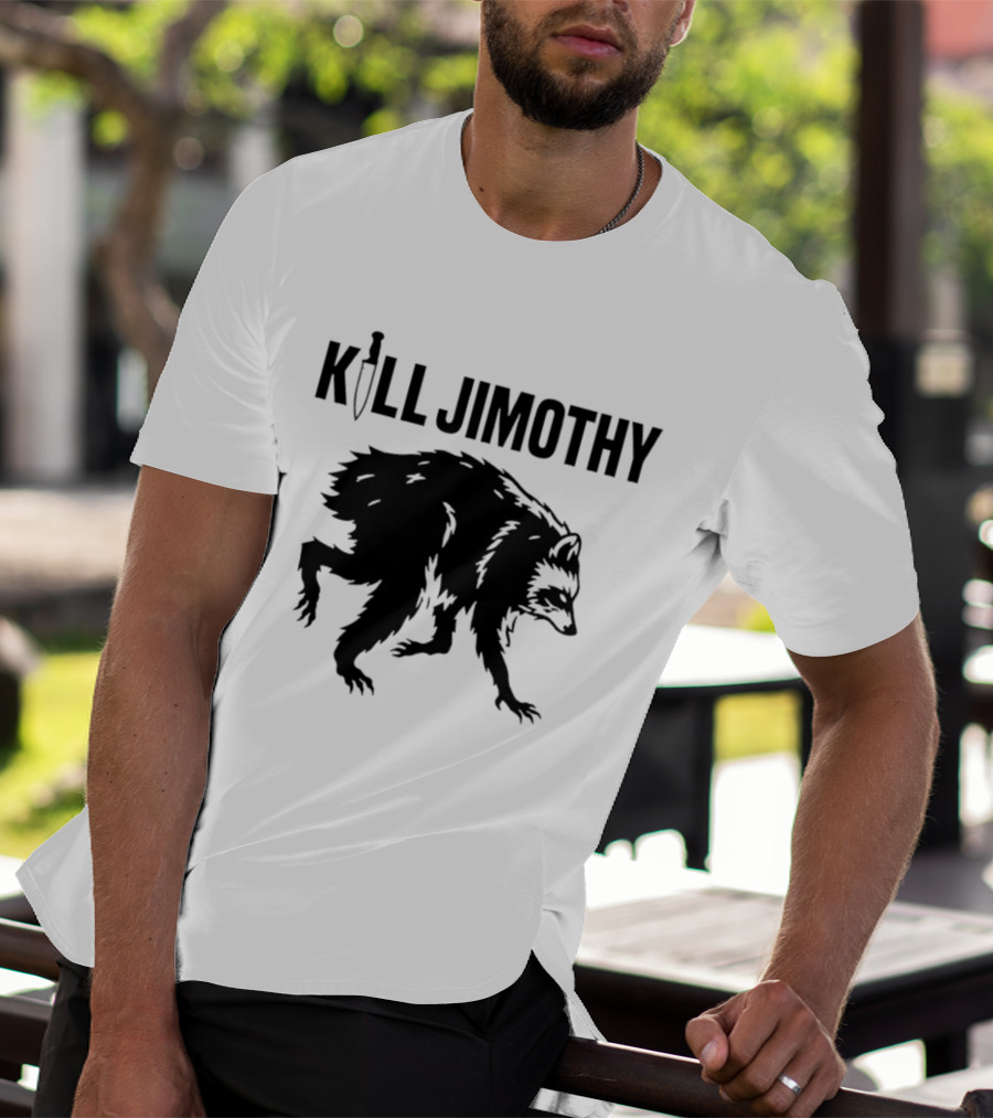 Kill Jimothy Raccoon Meme Knife T-Shirt