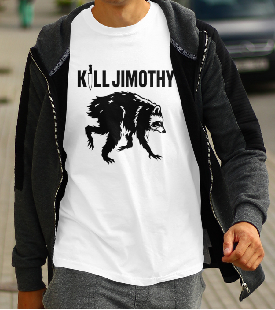 Kill Jimothy Raccoon Meme Knife T-Shirt
