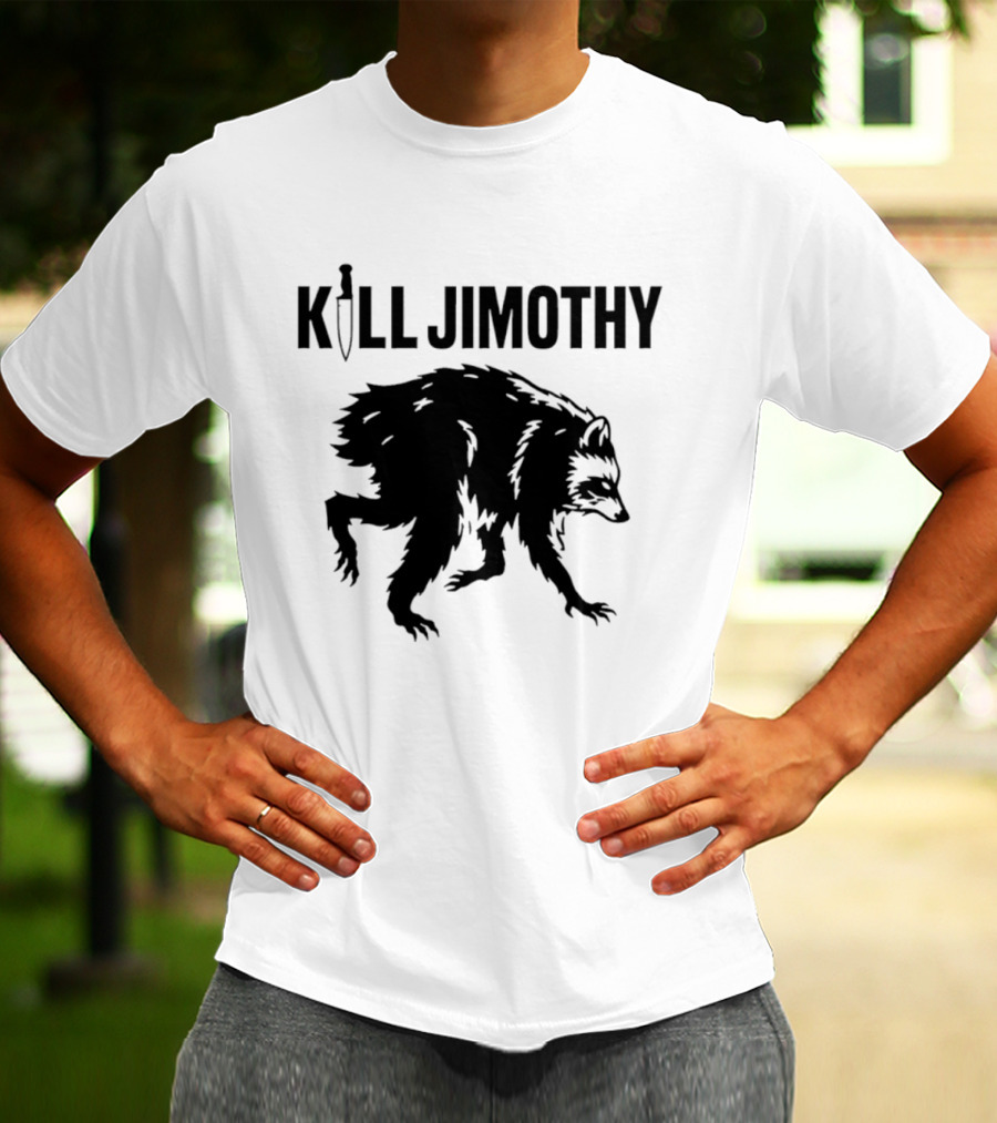Kill Jimothy Raccoon Meme Knife T-Shirt
