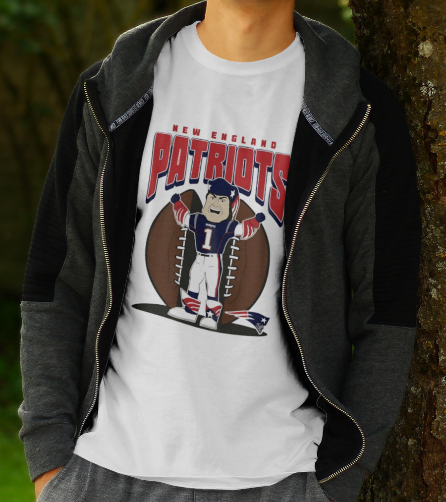 New England Patriots Pat Patriot Mania 2026 Football T-Shirt