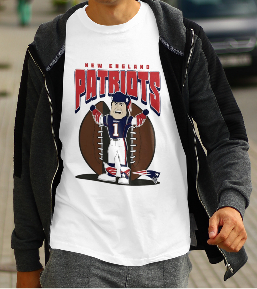 New England Patriots Pat Patriot Mania 2026 Football T-Shirt