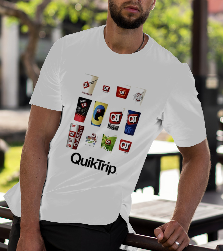 QuikTrip QT Fountain Drink Cup Collection Variety T-Shirt