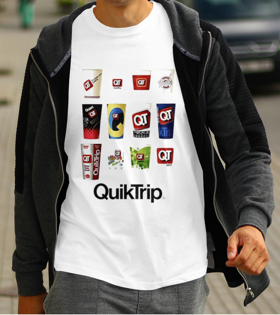 QuikTrip QT Fountain Drink Cup Collection Variety T-Shirt