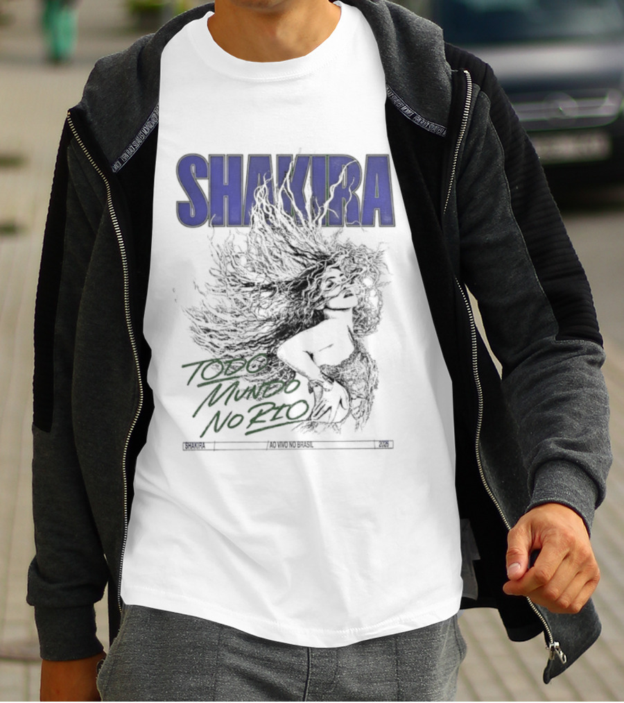 Shakira Todo Mundo No Rio Ao Vivo Brasil 2026 T-Shirt