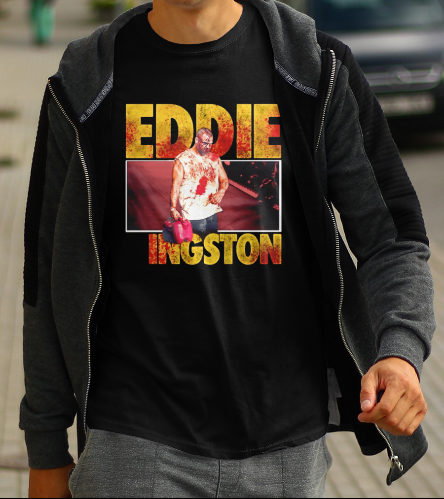 Eddie Kingston Bloody Gas Can Wrestler Image T-Shirt