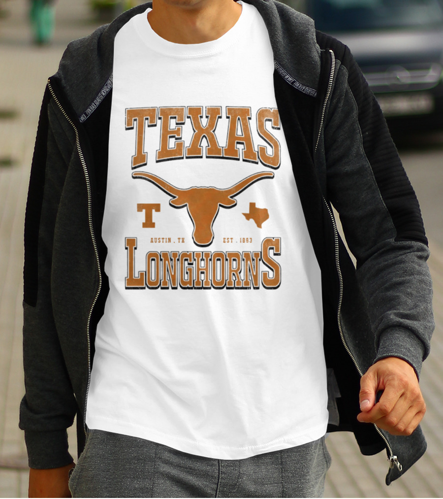 Texas Longhorns Austin TX Est 1883 Vintage Collegiate Spirit T-Shirt