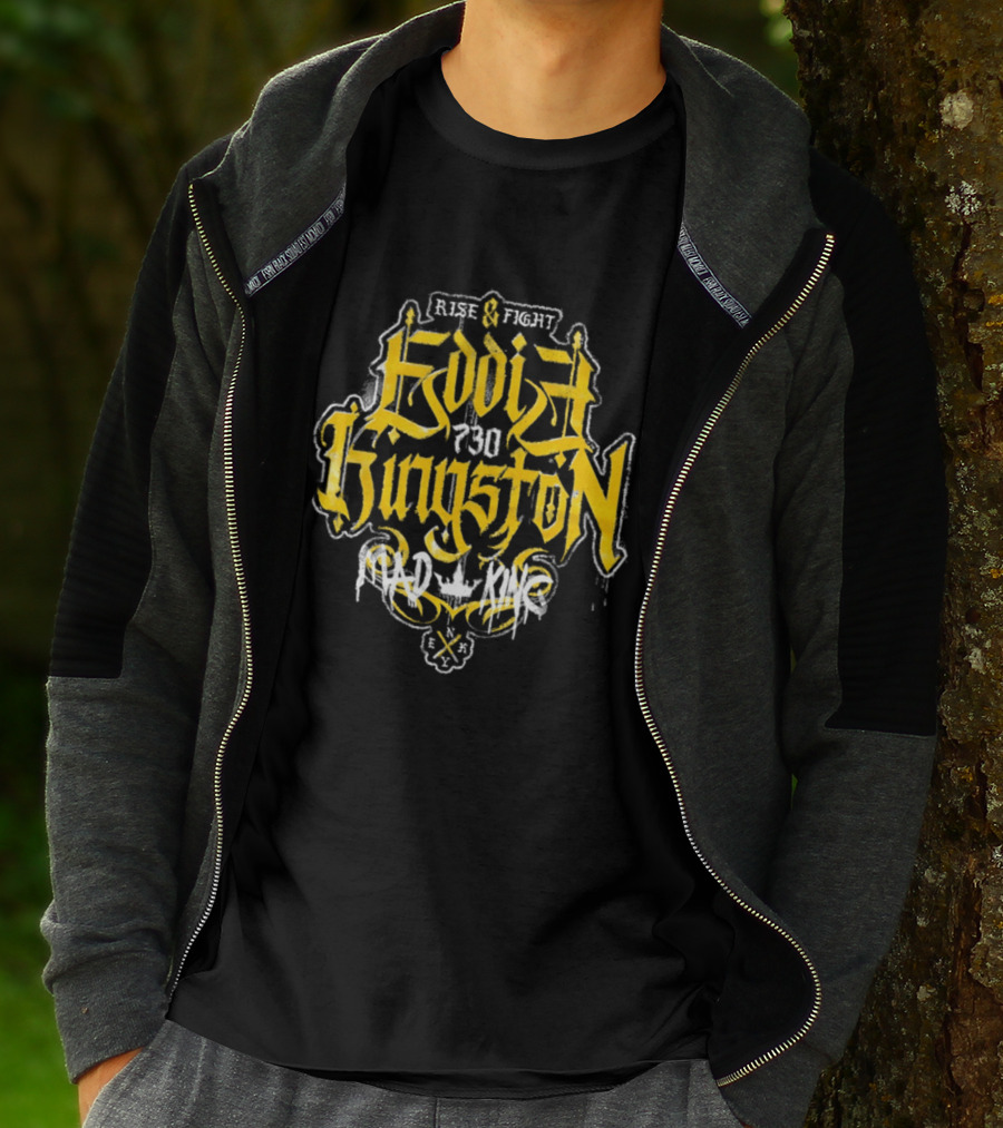 Eddie Kingston Rise And Fight Vintage Mad King Wrestling 730 T-Shirt